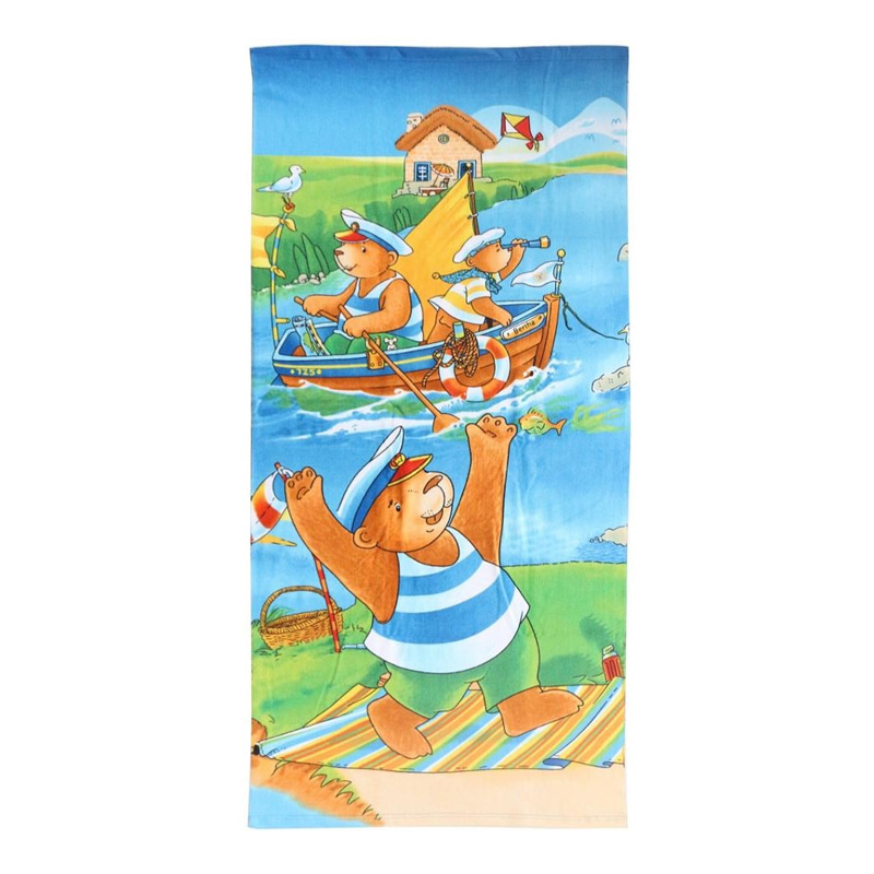 Prosop de baie tipărit de desene animate pentru copii